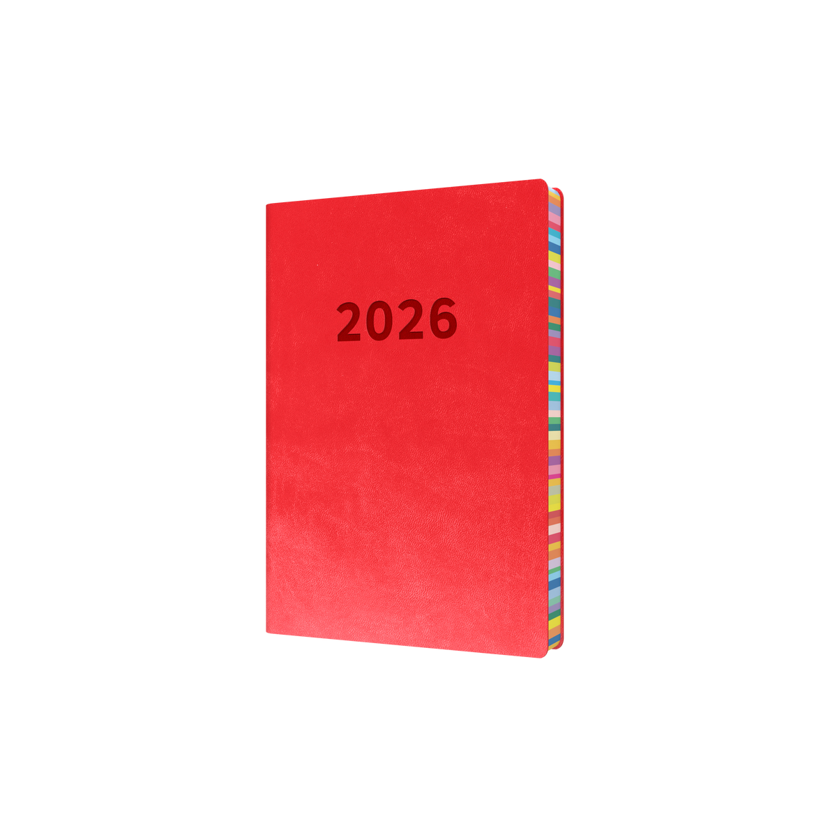 Collins 2026 Calendar Year Diary - Edge Rainbow ED151.U15 A5 DTP Red