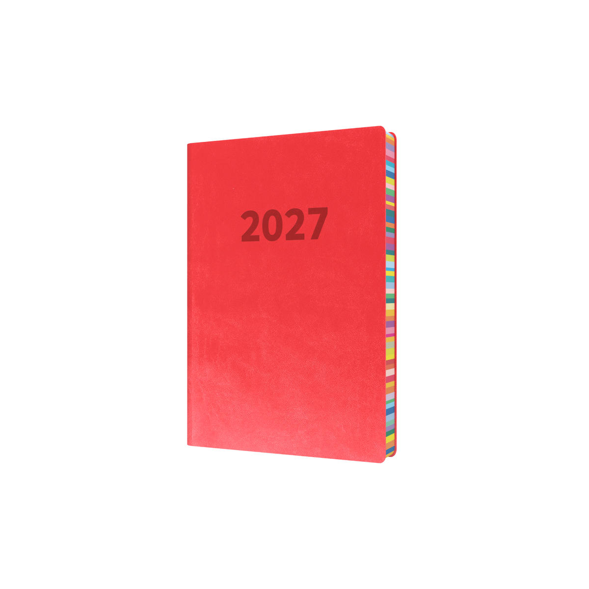 Collins 2027 Calendar Year Diary - Edge Rainbow ED151.U15 A5 DTP Red