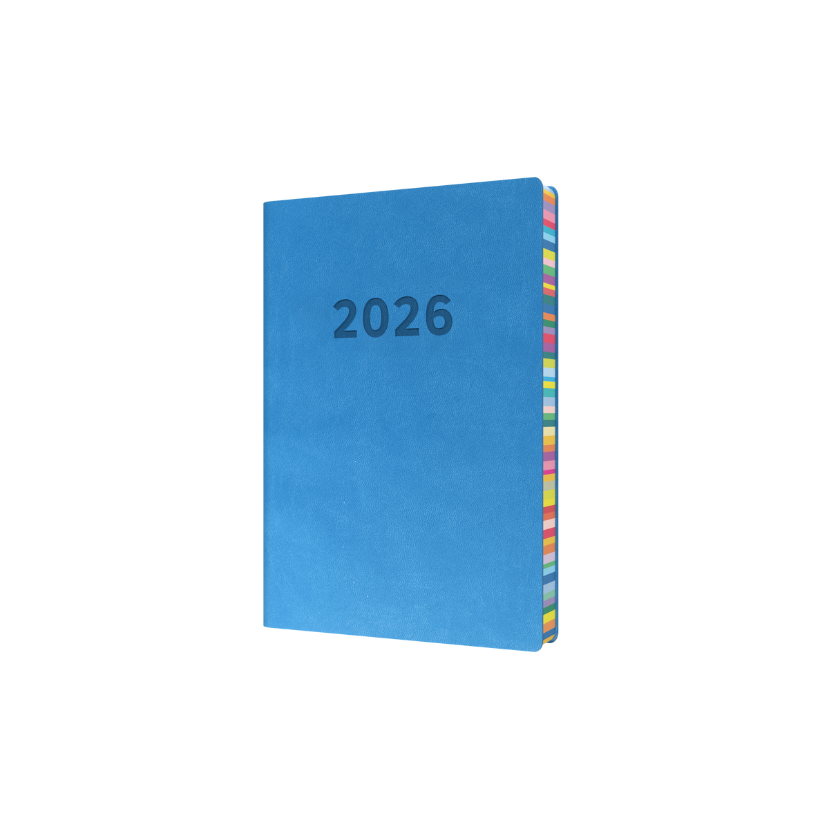 Collins 2026 Calendar Year Diary - Edge Rainbow ED151.U57-26 A5 DTP Blue