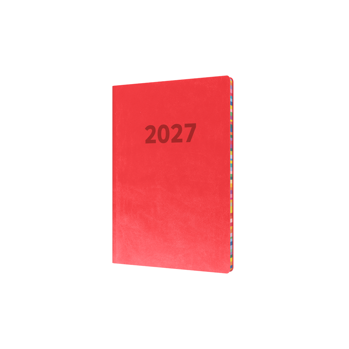 Collins 2027 Calendar Year Diary - Edge Rainbow ED153.U15-26 A5 WTV Red