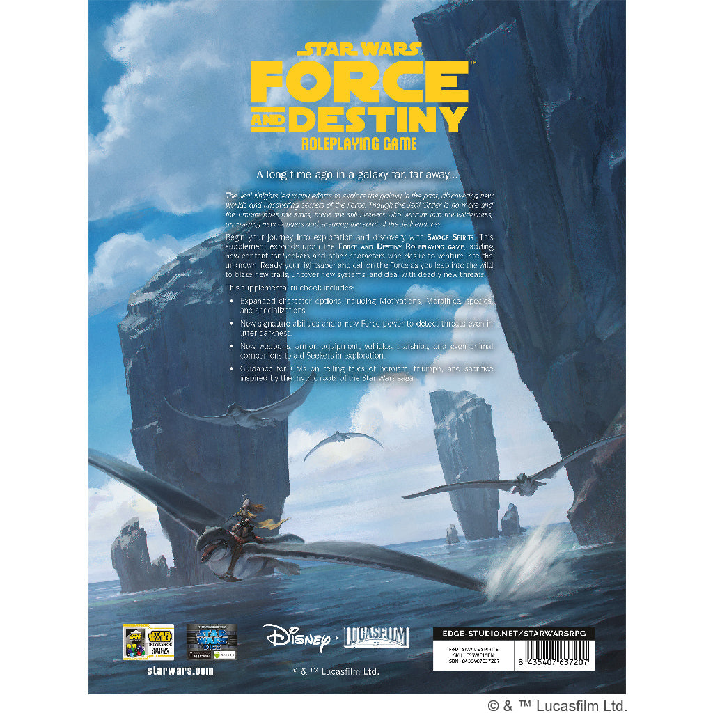 Star Wars RPG: Force and Destiny - Savage Spirits (A Sourcebook for Seekers)
