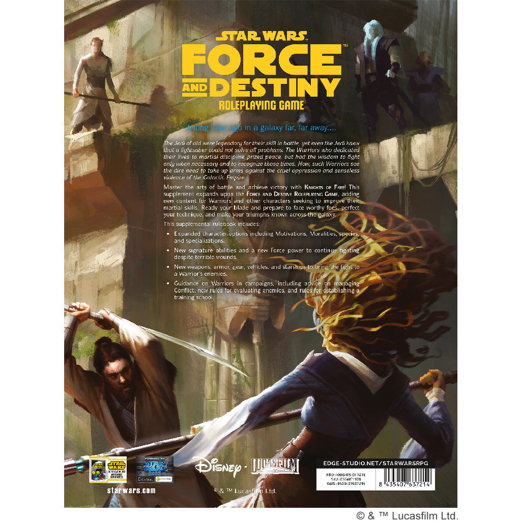 Star Wars RPG: Force and Destiny - Knights of Fate (A Sourcebook for Warriors)