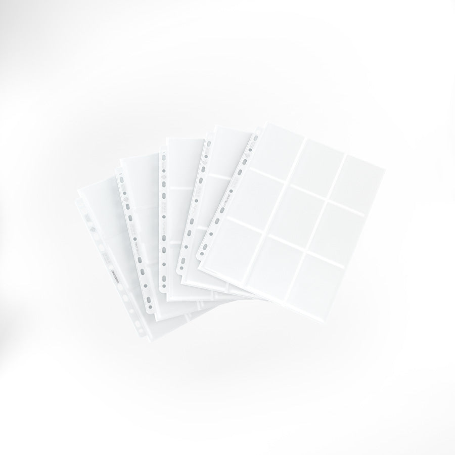 Gamegenic Pages - White - 18-Pocket Side-Loading Standard-Size (10 Pages)