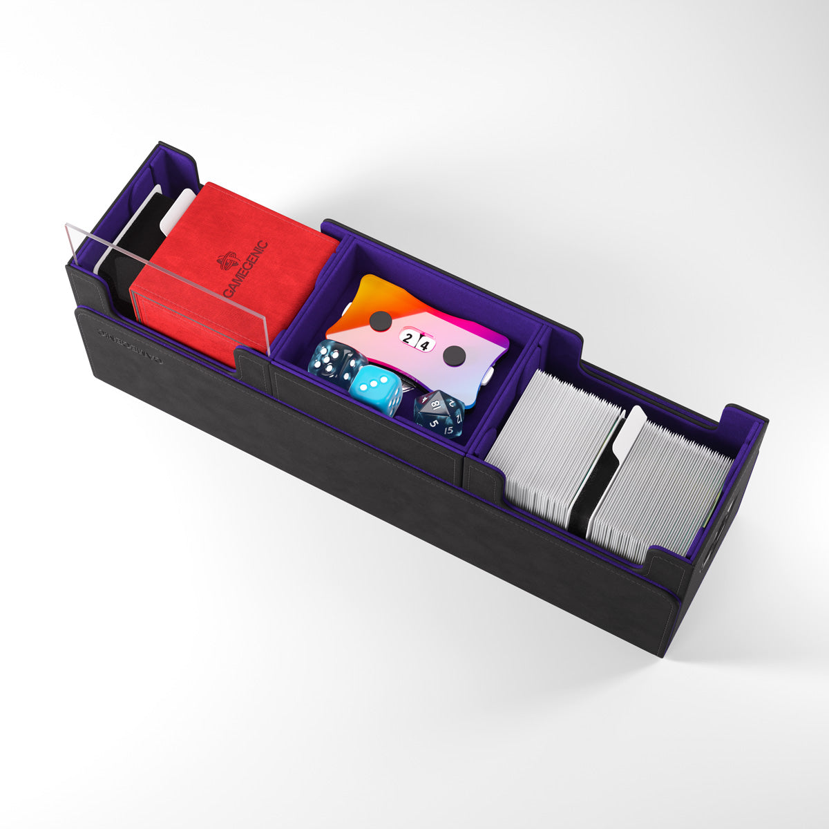 Gamegenic The Academic 266+ XL Premium Deck Box - Black / Purple