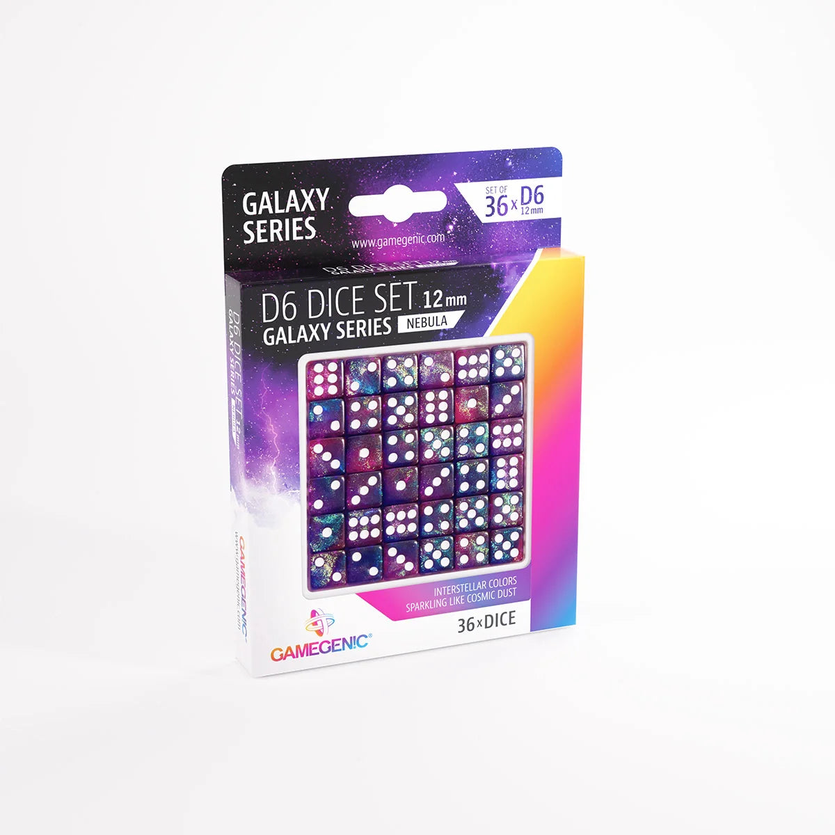 Gamegenic D6 Dice Set - Galaxy Series - Nebula (36x 12mm D6)
