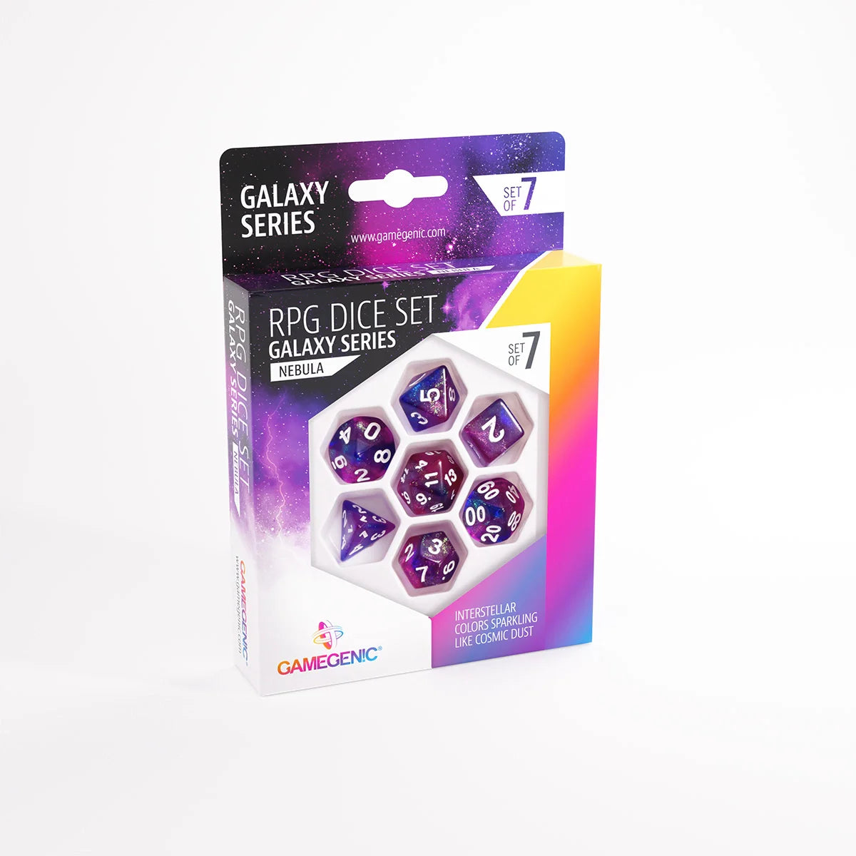 Gamegenic RPG Dice Set - Galaxy Series - Nebula