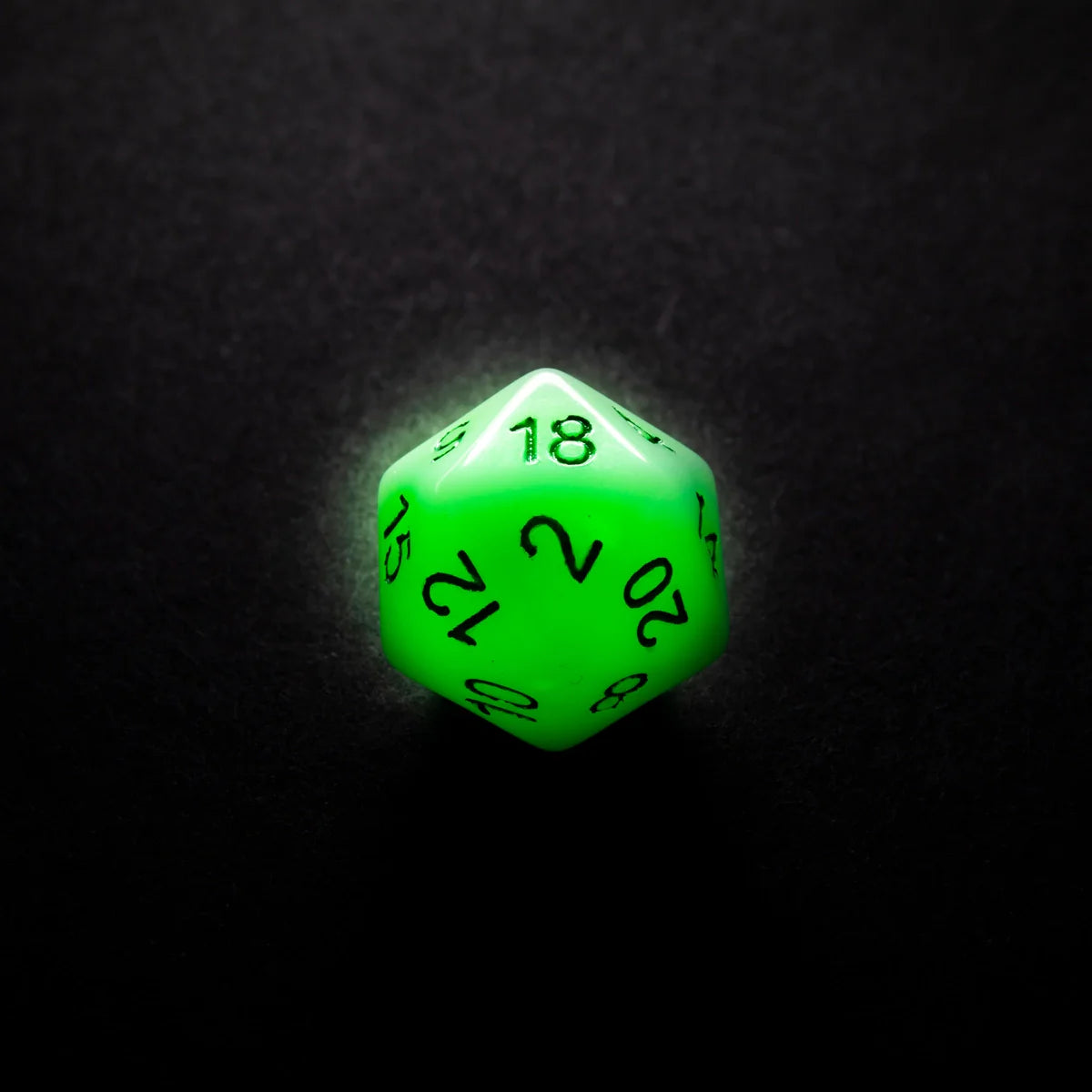 Gamegenic RPG Dice Set - Glow Series - Venom Stones