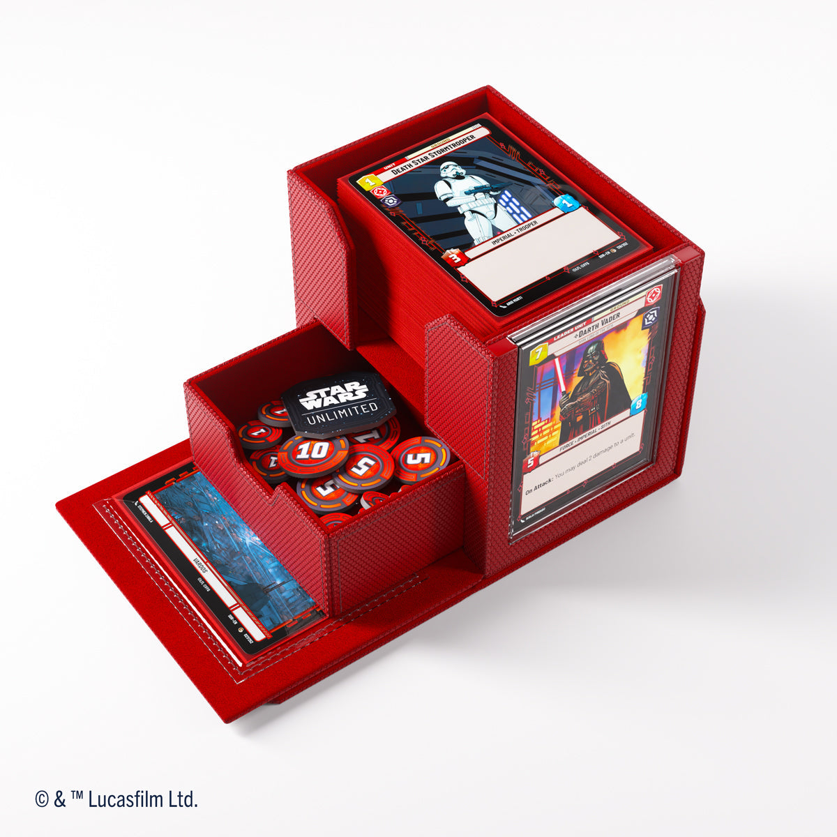 Gamegenic Star Wars: Unlimited Deck Pod Premium Deck Box - Red