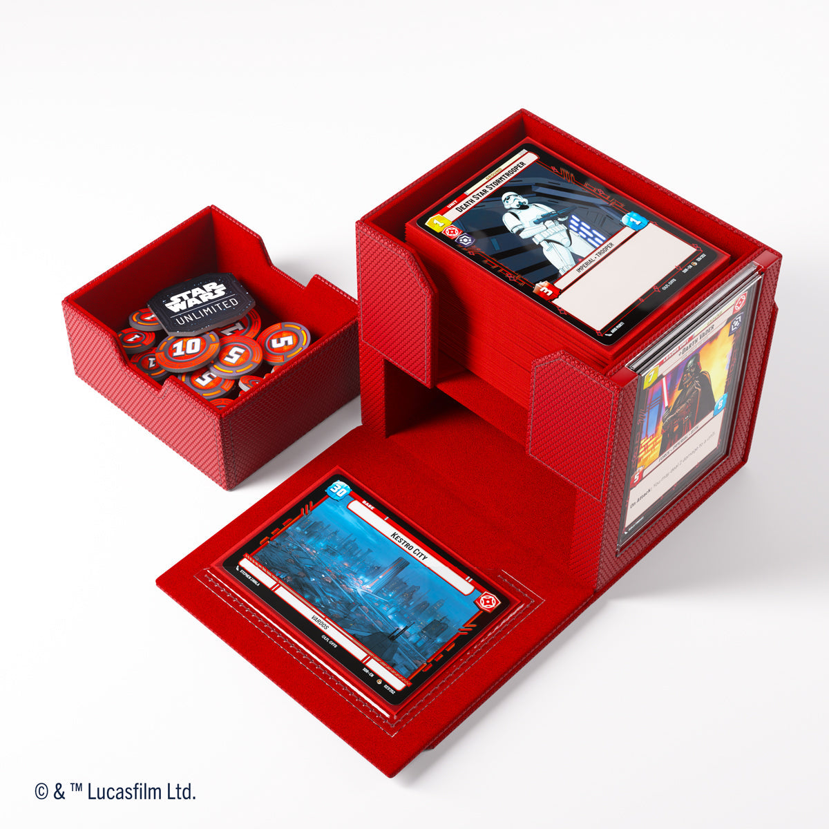 Gamegenic Star Wars: Unlimited Deck Pod Premium Deck Box - Red