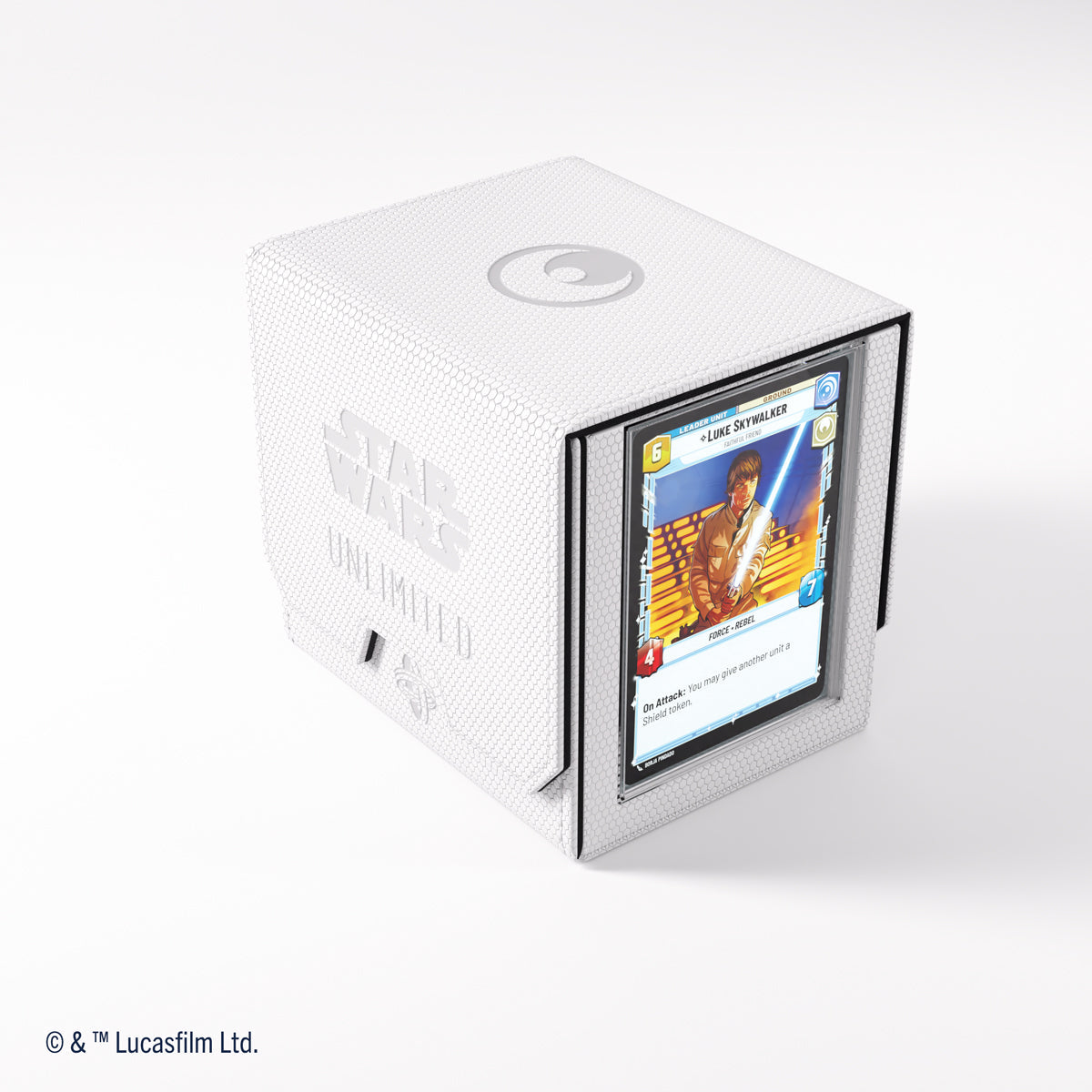 Gamegenic Star Wars: Unlimited Deck Pod Premium Deck Box - White / Black