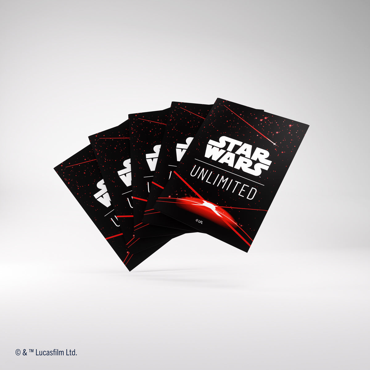Gamegenic Star Wars: Unlimited Double Sleeving Pack - Red (2x 60 Sleeves) [Colour Code: GREY]