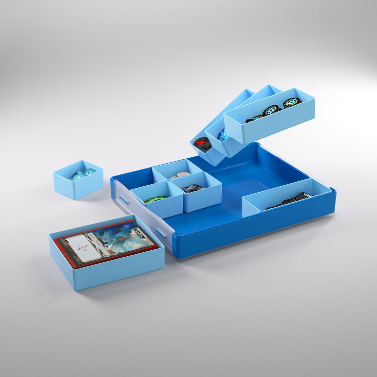 Gamegenic Token Silo Convertible Advanced Storage Box - Blue