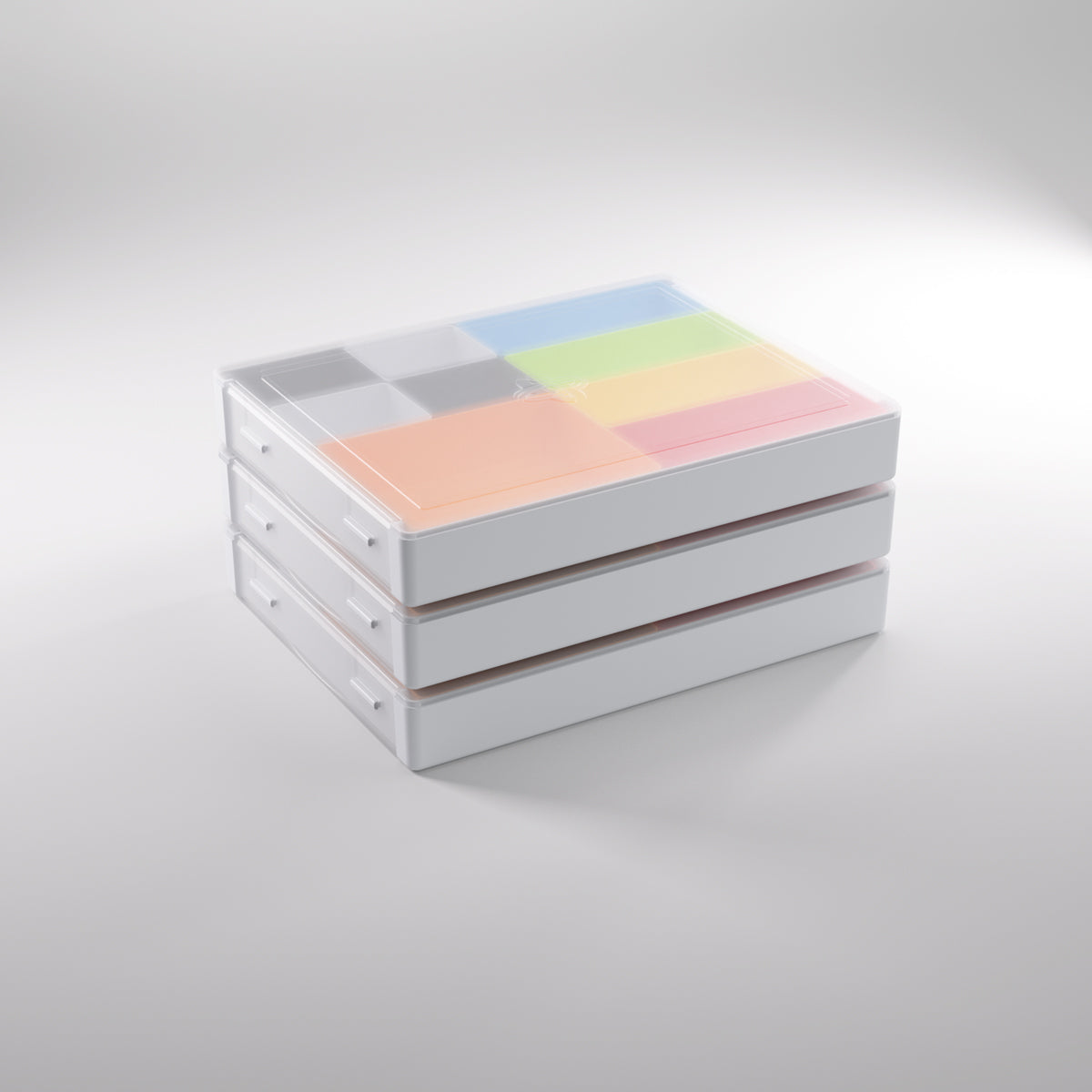 Gamegenic Token Silo Convertible Advanced Storage Box - White/Multicolour
