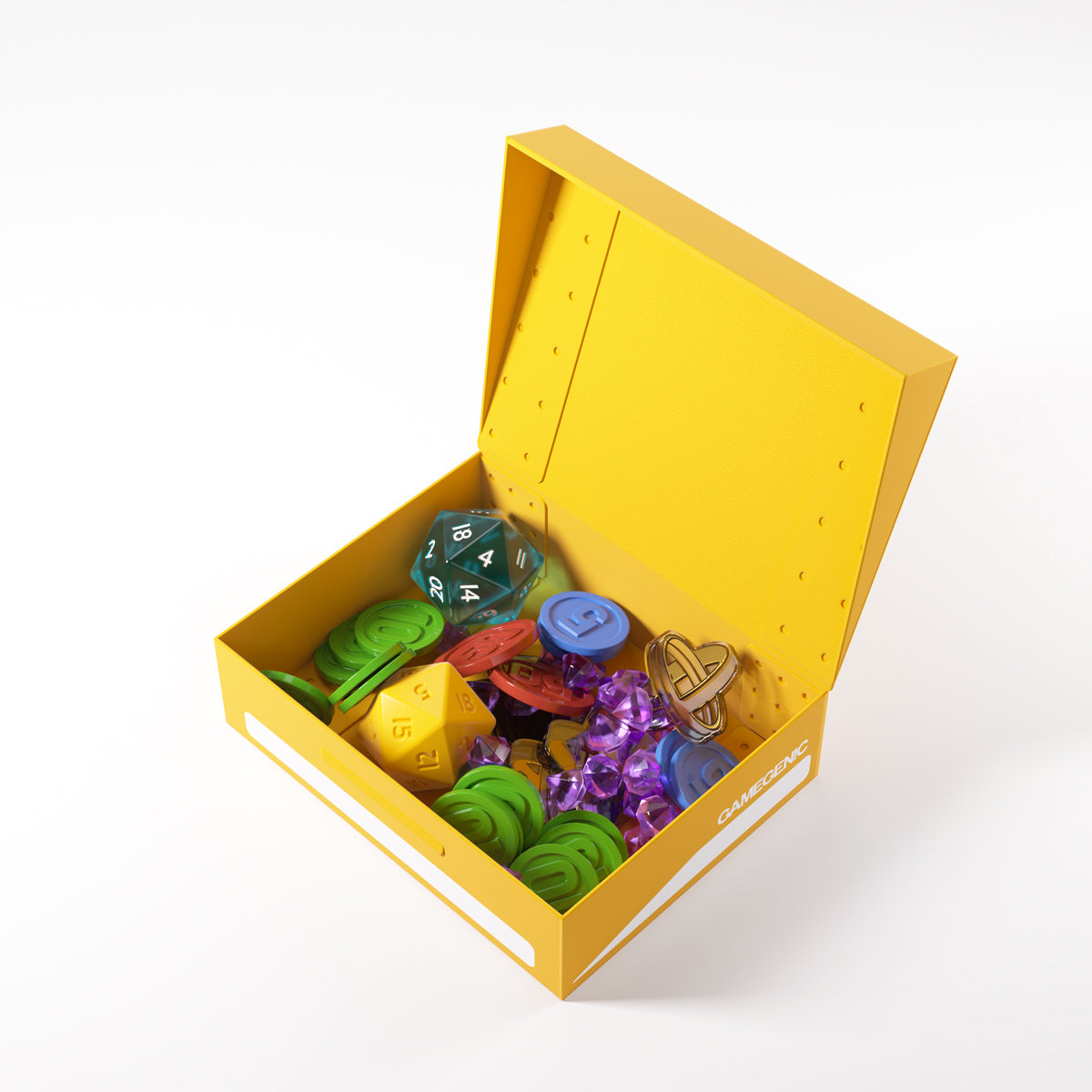 Gamegenic Token Holder Storage Box - Yellow