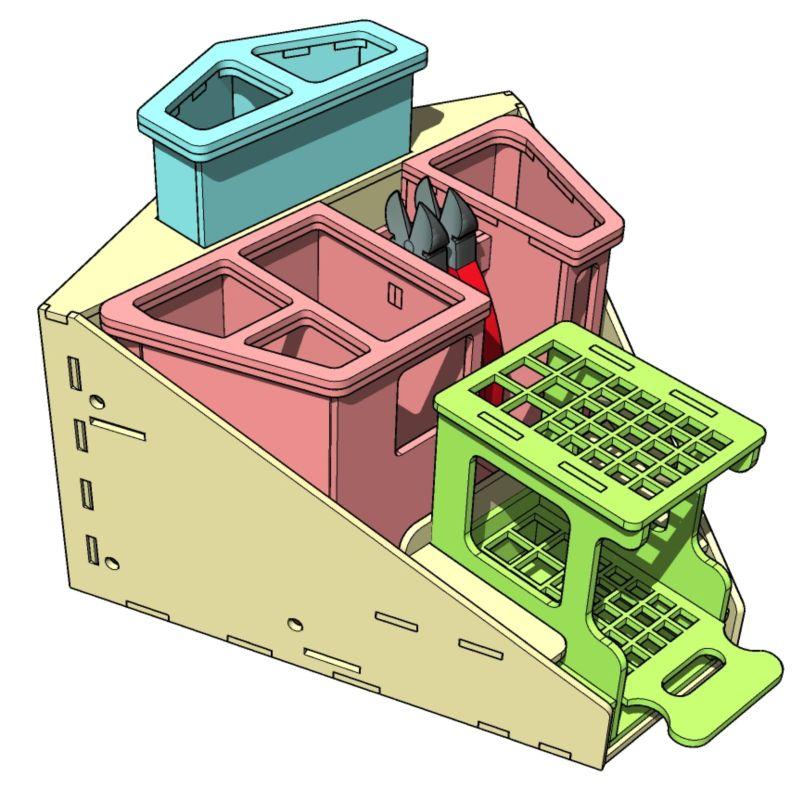 Miniature Scenery - Corner Utility Rack