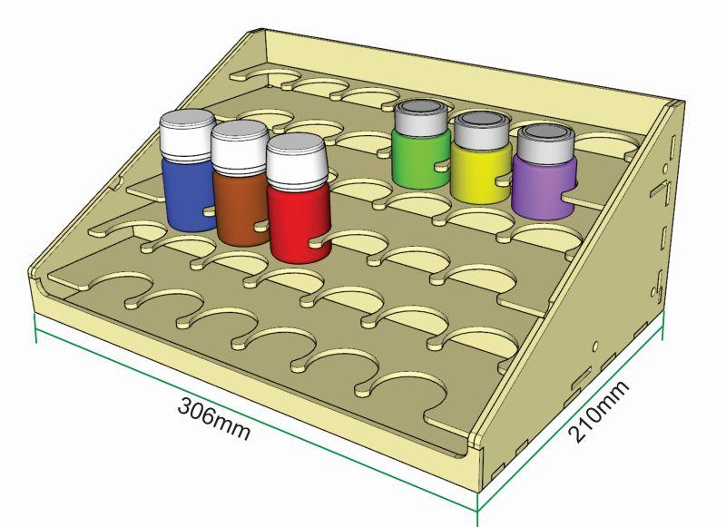 Miniature Scenery - Paint Rack 36mm