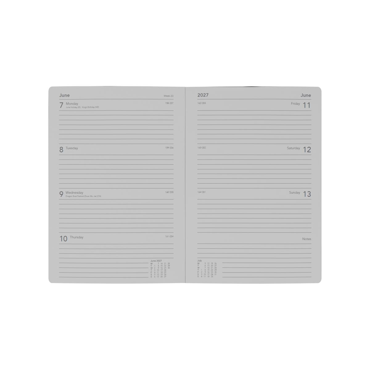 Collins 2027 Calendar Year Diary - Maru MR153.CT A5 WTV Cat