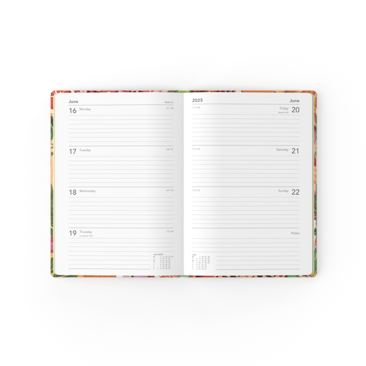 Collins 2025 Calendar Year Diary - Lifestyle Maximalism A5 WTV Blue