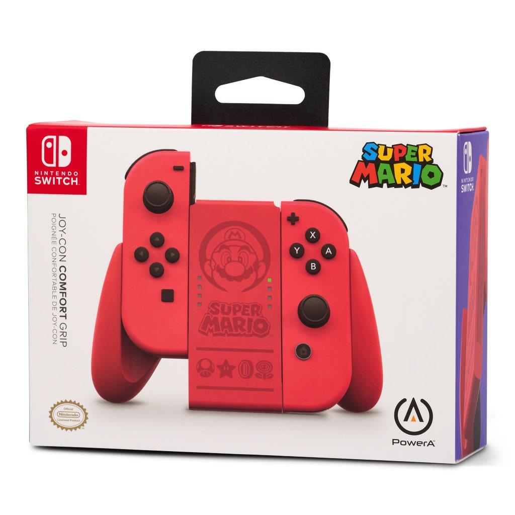 PowerA Joy-Con Comfort Grip for Nintendo Switch - Super Mario Red