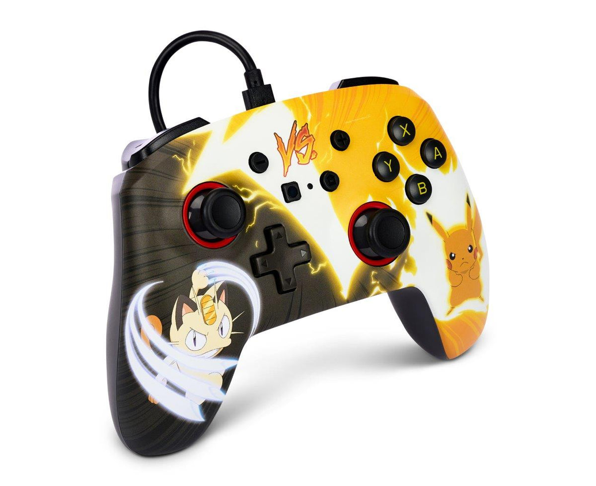 PowerA Enhanced Wired Controller for Nintendo Switch - Pokemon: Pikachu vs Meowth