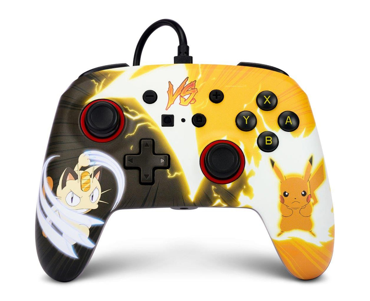 PowerA Enhanced Wired Controller for Nintendo Switch - Pokemon: Pikachu vs Meowth