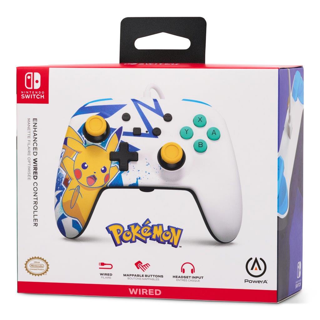 PowerA Enhanced Wired Controller for Nintendo Switch - Pikachu High Voltage