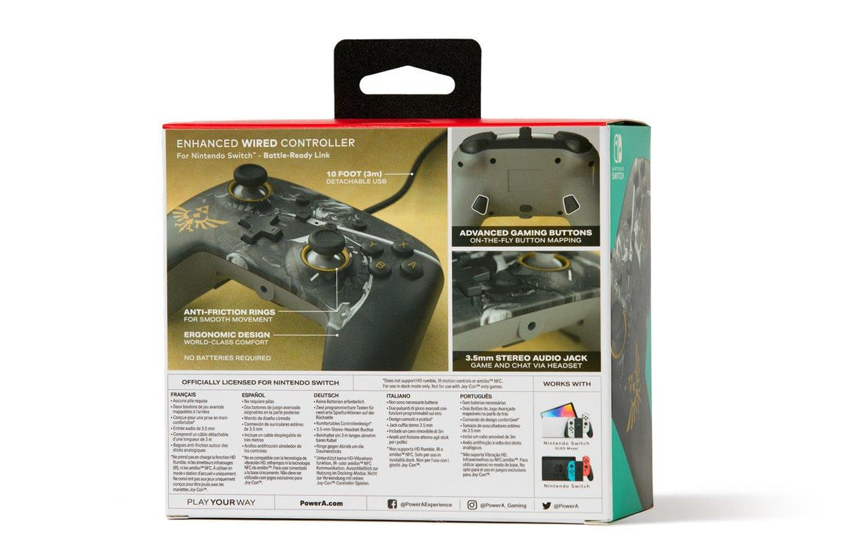 PowerA Enhanced Wired Controller for Nintendo Switch - Battle-Ready Link