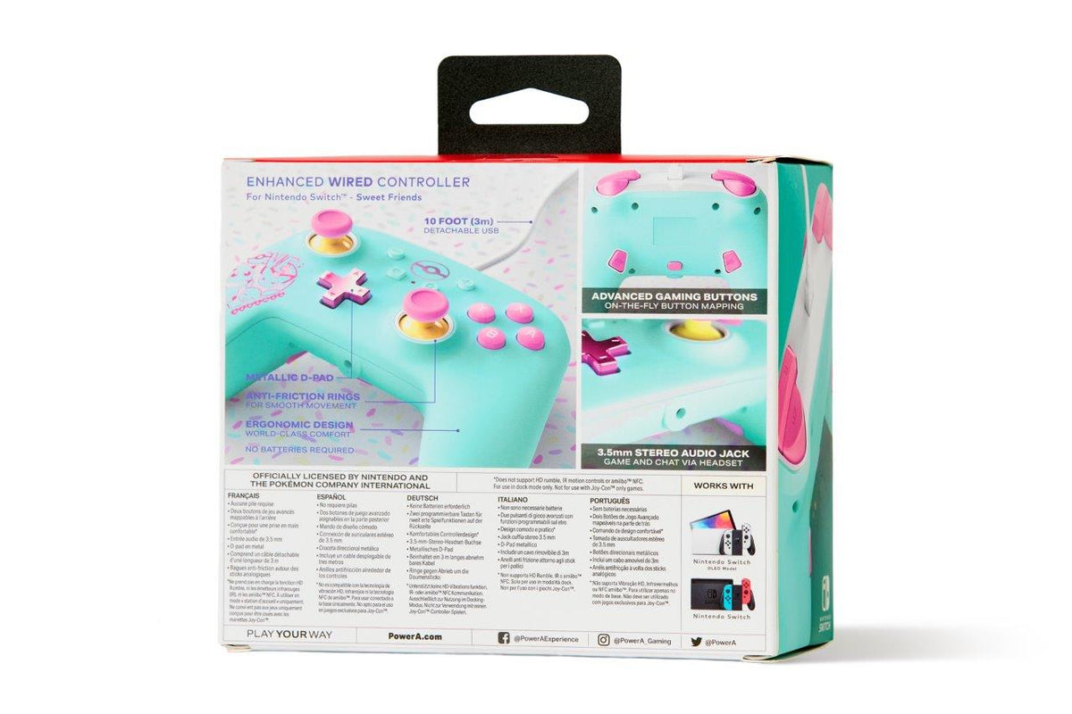 PowerA Enhanced Wired Controller for Nintendo Switch - Pokemon: Sweet Friends