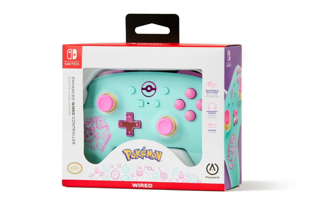 PowerA Enhanced Wired Controller for Nintendo Switch - Pokemon: Sweet Friends