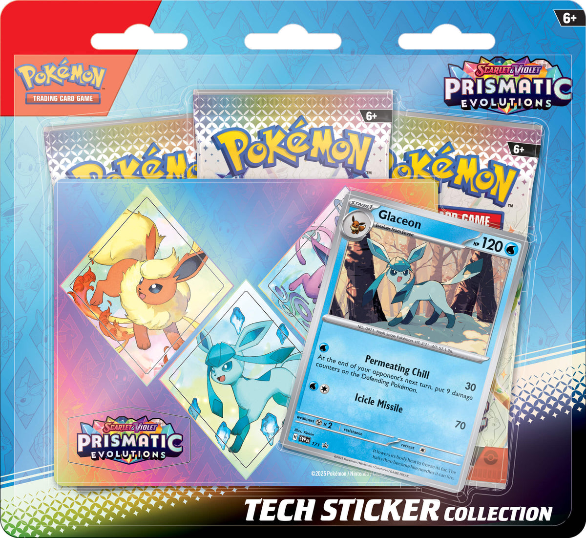 Pokemon TCG: Scarlet &amp; Violet - Prismatic Evolutions Tech Sticker Collection