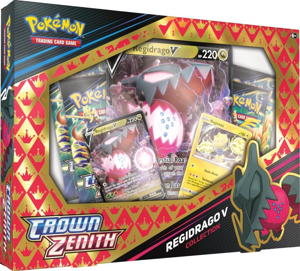 Pokemon TCG - Crown Zenith: Regidrago &amp; Regieleki V Box