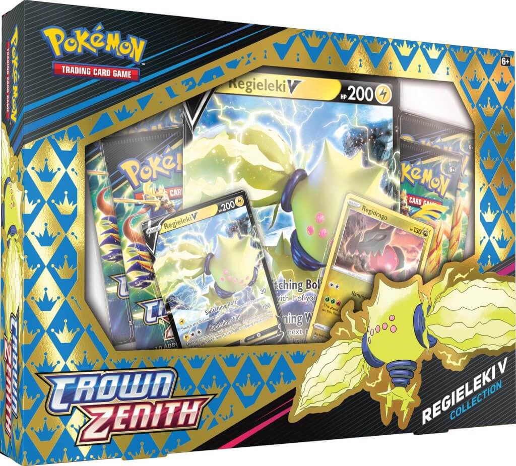 Pokemon TCG - Crown Zenith: Regidrago &amp; Regieleki V Box