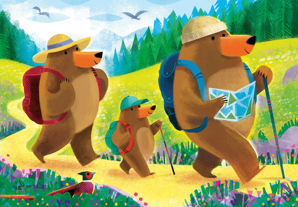 Bear Family Vacations 2x24pc [Ravensburger Puzzle]