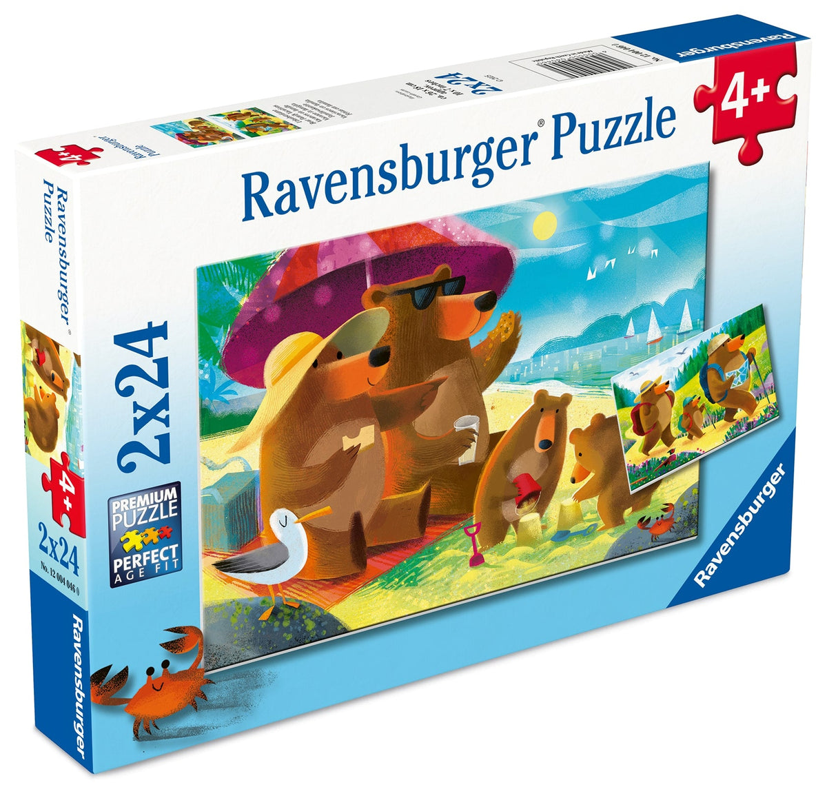 Bear Family Vacations 2x24pc [Ravensburger Puzzle]