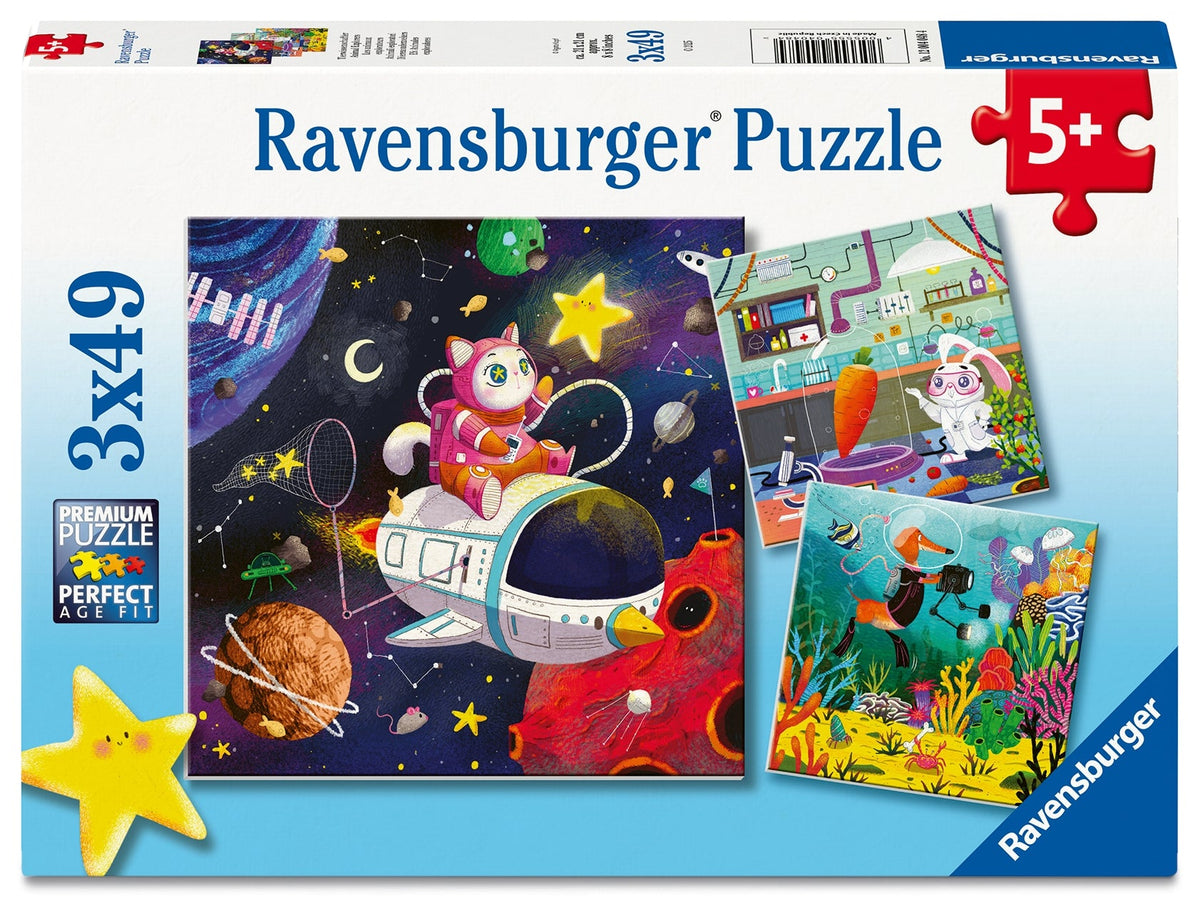 Animal Explorers 3x49pc [Ravensburger Puzzle]