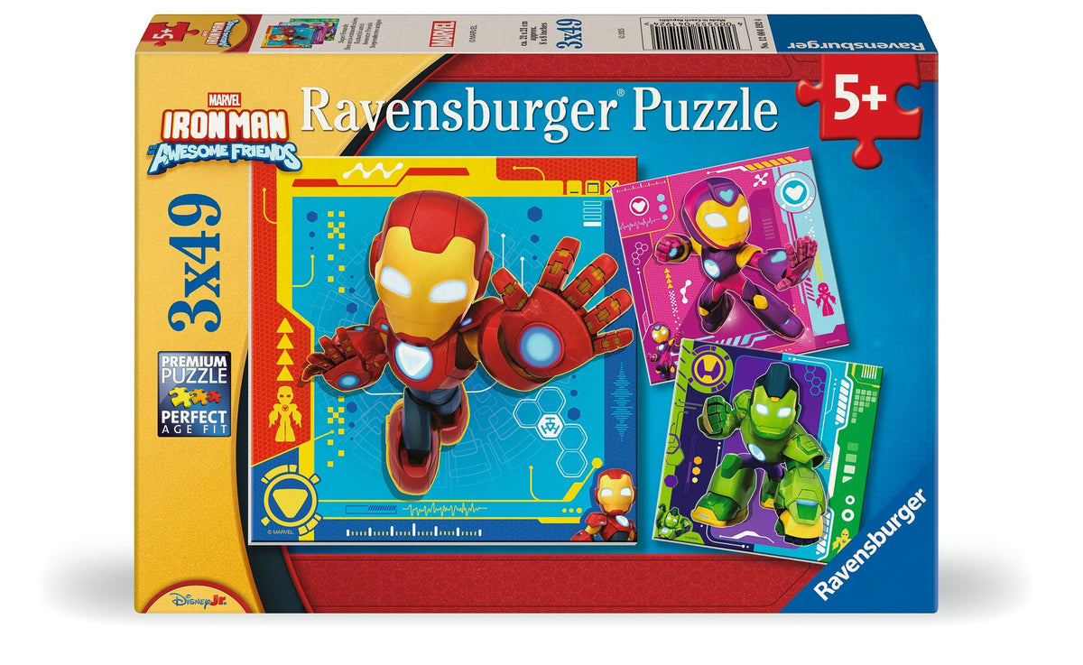 Marvel: Iron Man & His Awesome Friends 3x49pc [Ravensburger Puzzle]