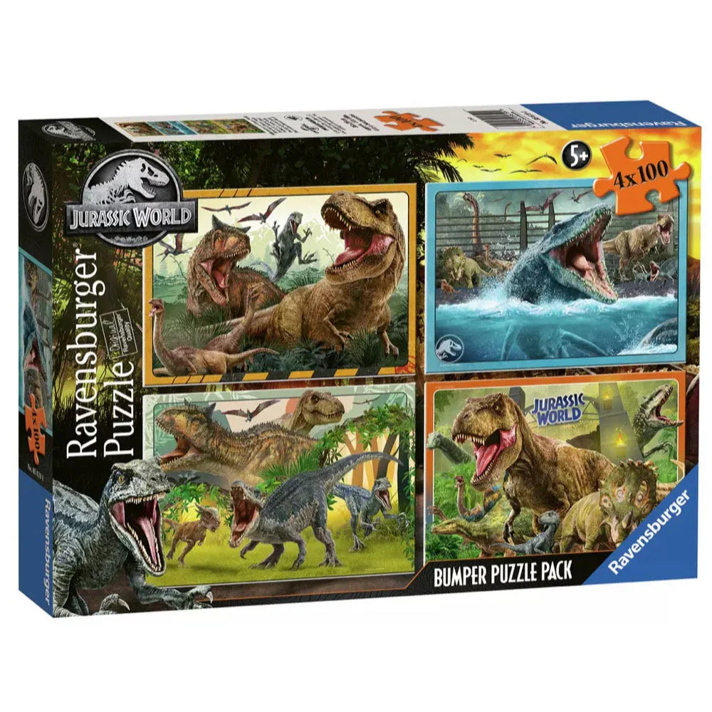 Jurassic World Bumper Pack 4x100pc [Ravensburger Puzzle]