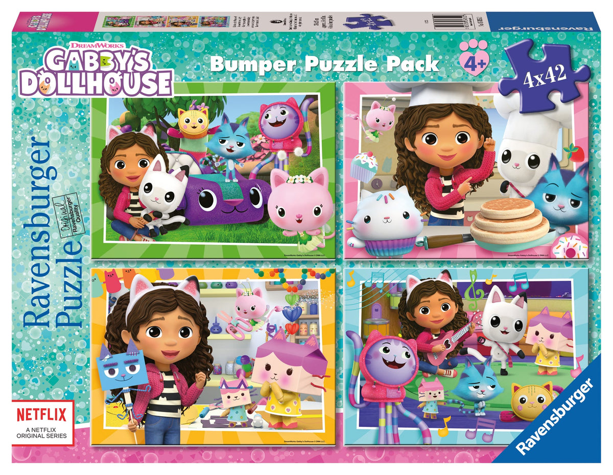 Gabbys Dollhouse Bumper Pack 4x42pc [Ravensburger Puzzle]