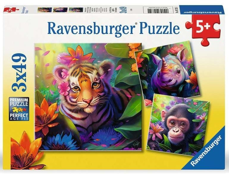 Jungle Babies 3x49pc [Ravensburger Puzzle]