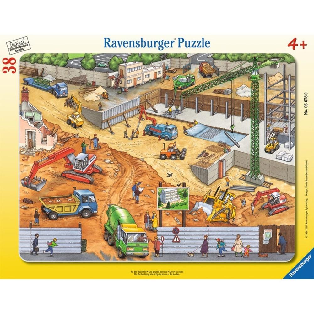 Construction Site Frame Tray Puzzle 38pc [Ravensburger Puzzle]