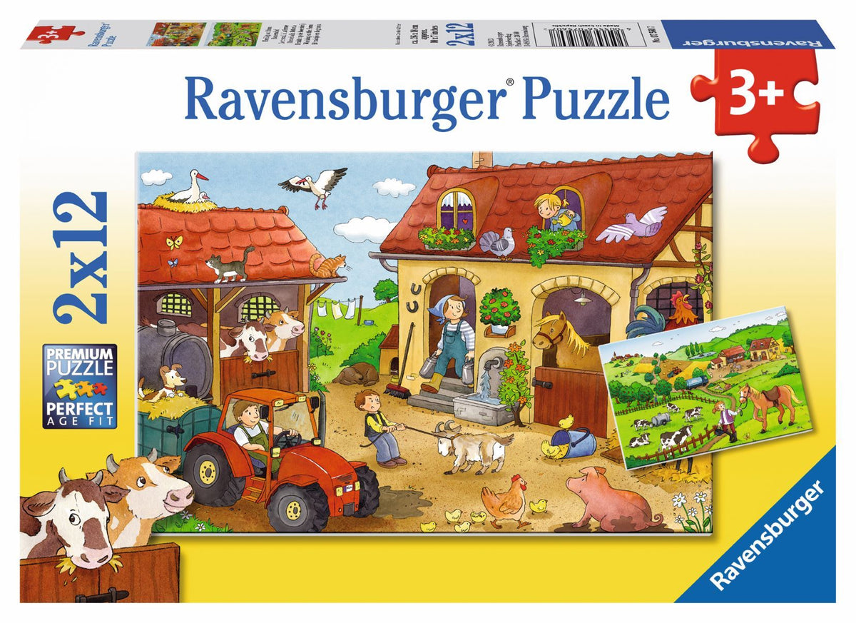 Working on the Farm 2x12pc [Ravensburger Puzzle]