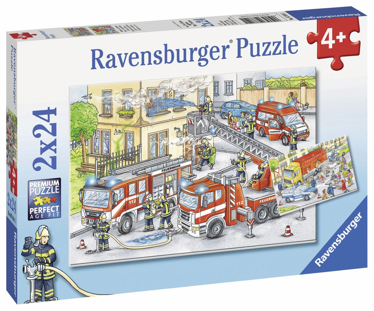 Heroes In Action Puzzle 2x24pc [Ravensburger Puzzle]