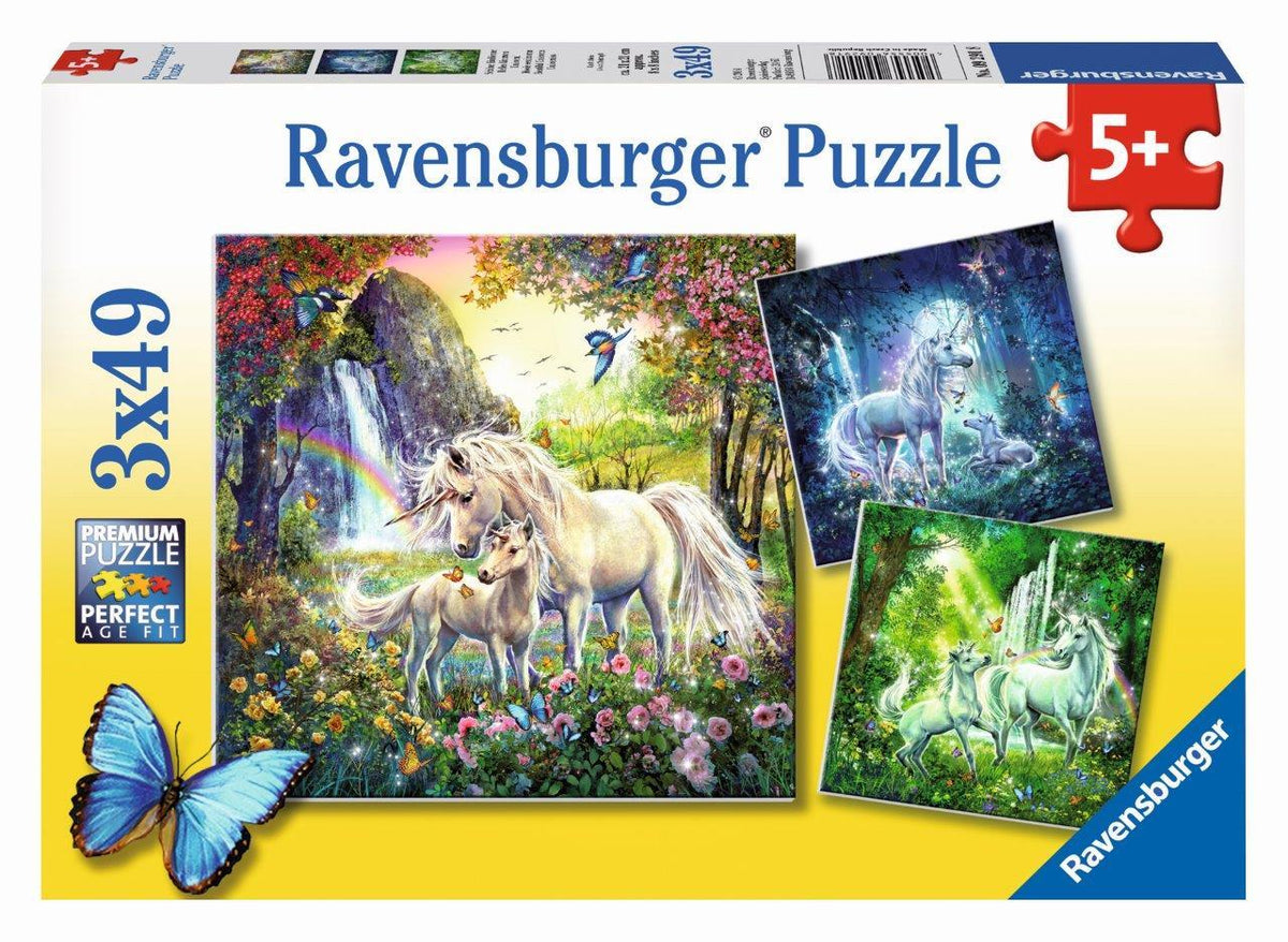 Beautiful Unicorns 3x49pc [Ravensburger Puzzle]