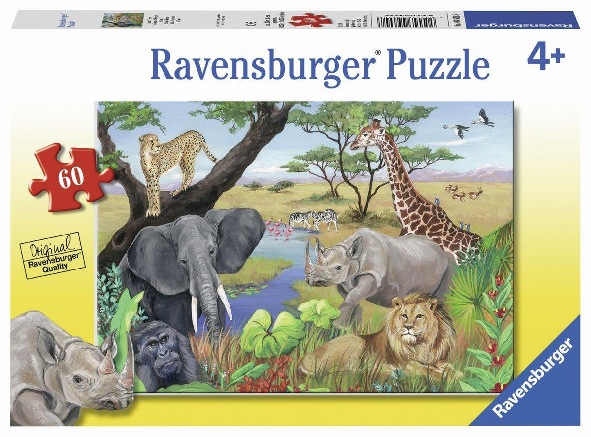 Safari Animals Puzzle 60pc [Ravensburger Puzzle]