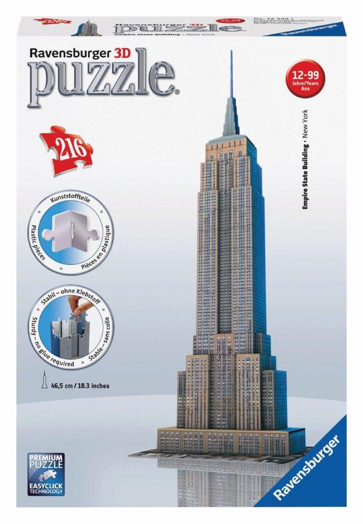 Empire State Building 3D Puzzle 216pc [Ravensburger Puzzle]