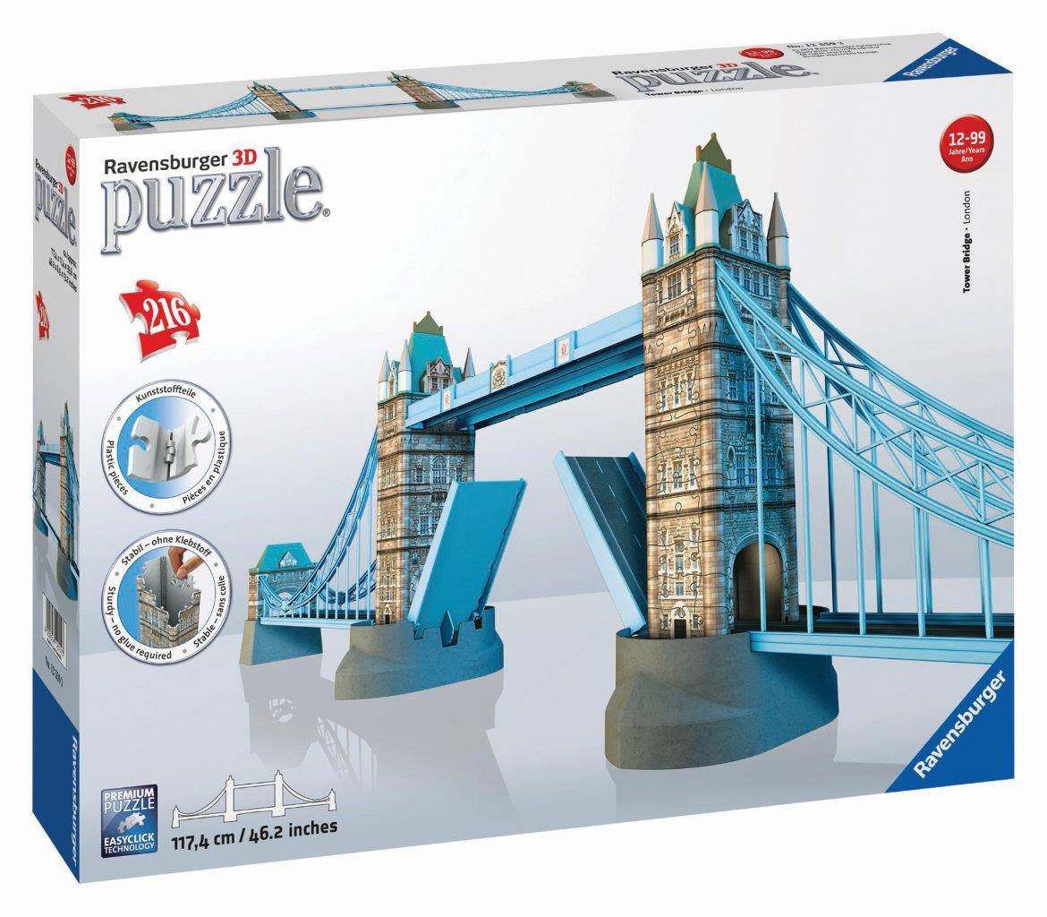 Tower Bridge 3D Puzzle 216pc [Ravensburger Puzzle]