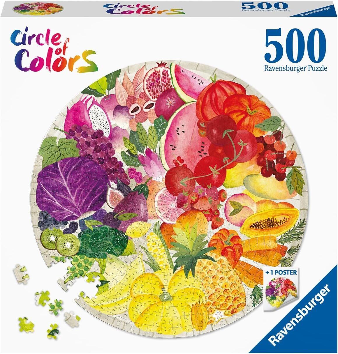 Circle of Colours: Fruits &amp; Vegetables 500pc [Ravensburger Puzzle]