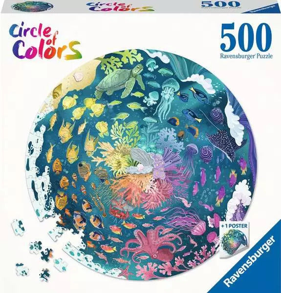 Circle of Colours: Ocean & Submarine 500pc [Ravensburger Puzzle]