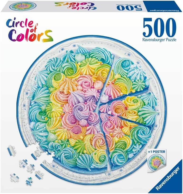 Circle of Colours: Rainbow Cake 500pc [Ravensburger Puzzle]