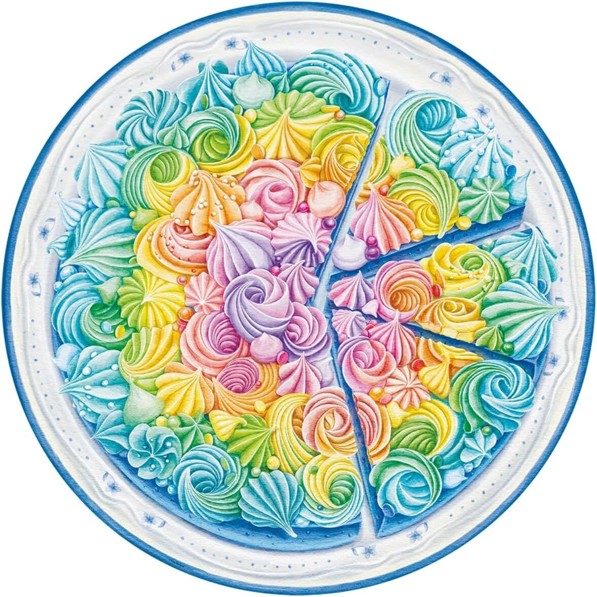 Circle of Colours: Rainbow Cake 500pc [Ravensburger Puzzle]